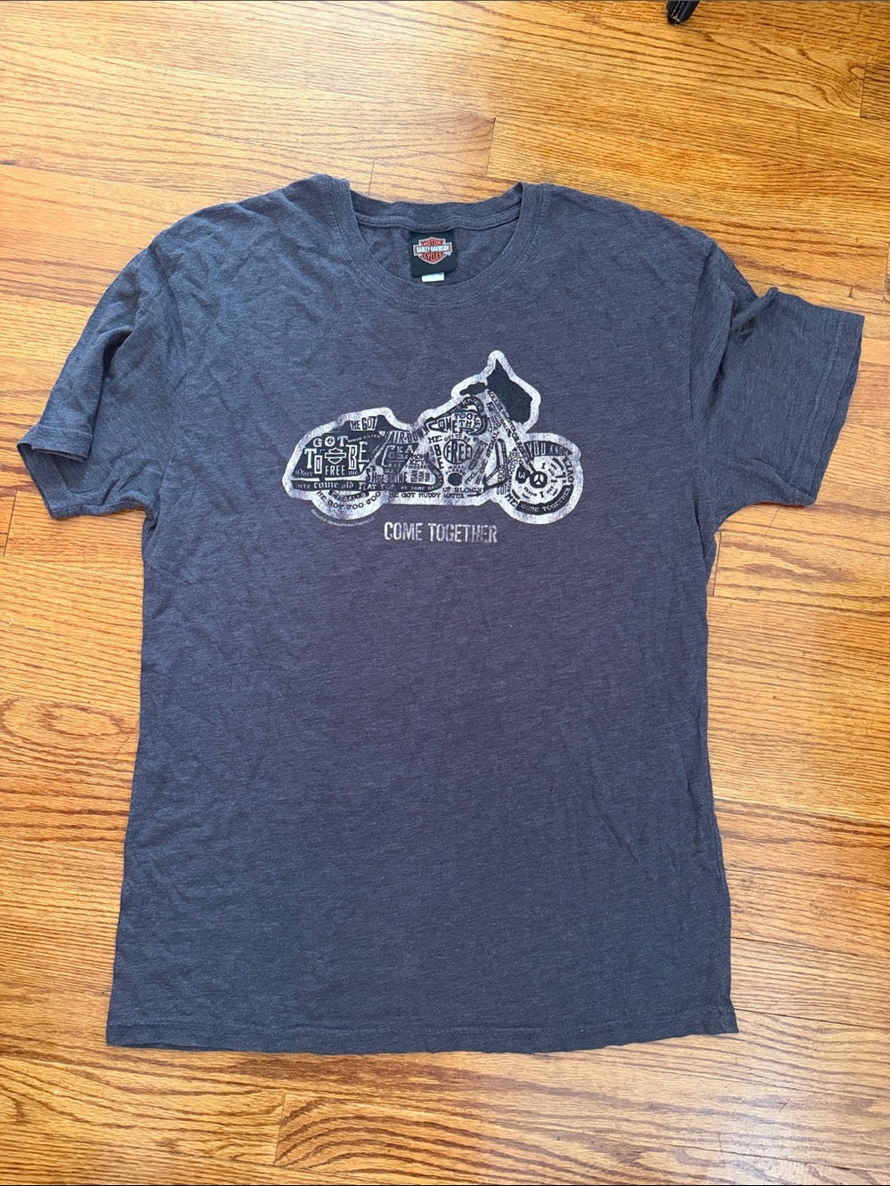 Harley-Davidson Charcoal Gray Motorcycle Graphic Tee